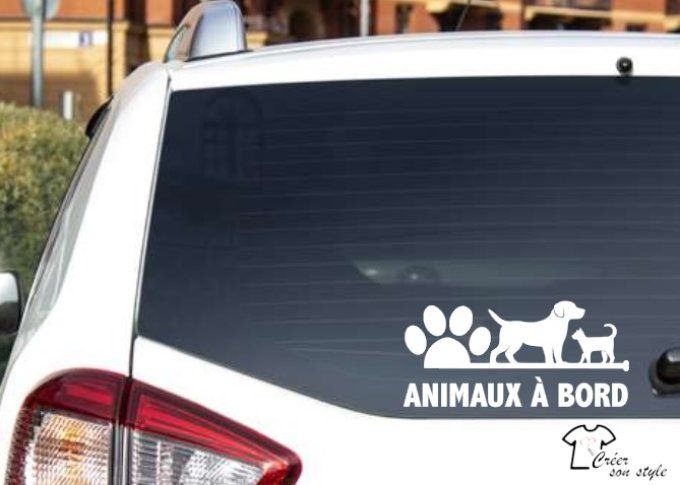 Stickers "animaux à bord"