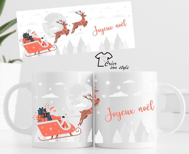 Mug en céramique spécial Noël - Joyeux Noël et Bonnes Fêtes