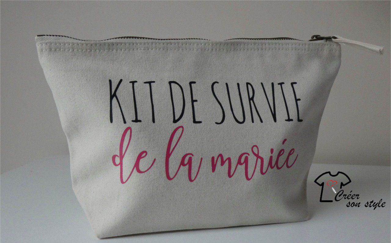 pochette "Kit de survie de la mariée" - creersonstyle.fr