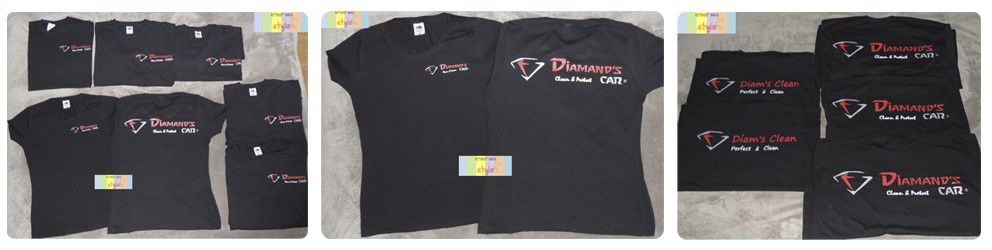 Réalisation de tee shirt pour l'entreprise 'diamand's car'