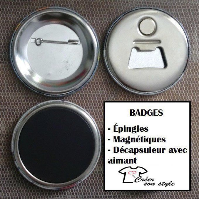 Badge "infirmier-seringue"