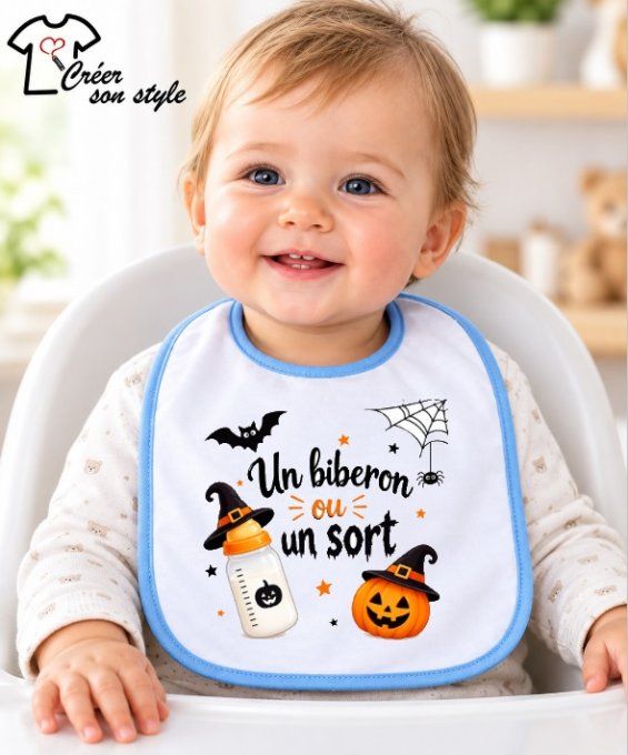 Bavoir "un biberon ou un sort"