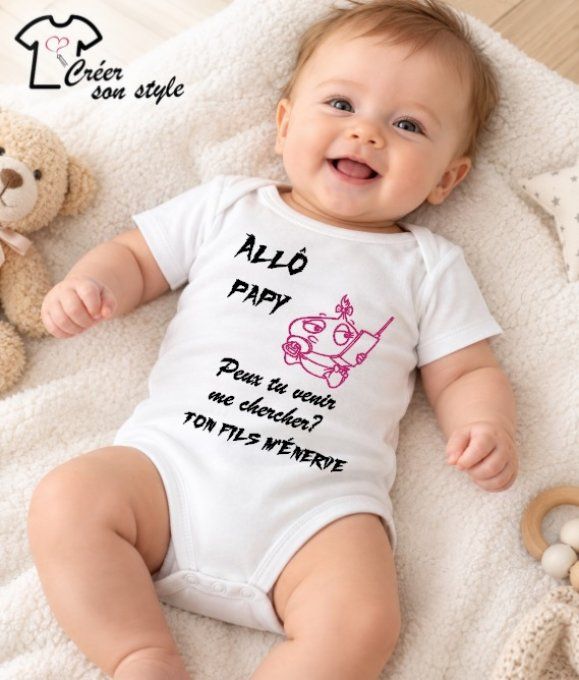 Body "Allo papy/mamie, peux tu venir me chercher, ton fils m'énerve" (bébé fille)