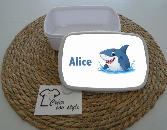 Boite à goûter "requin"