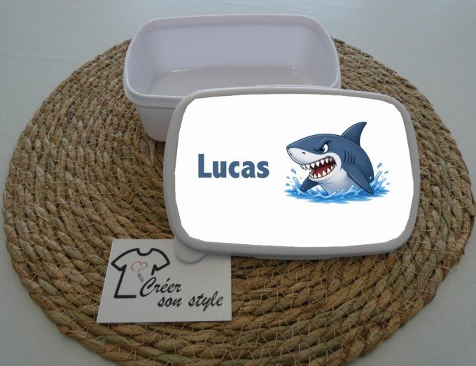 Boite à goûter "requin méchant"