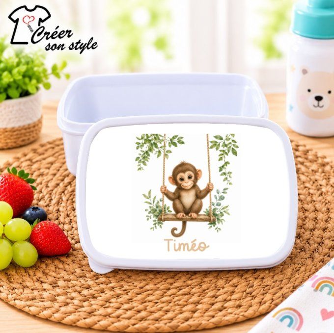 Boite à goûter "bébé singe"