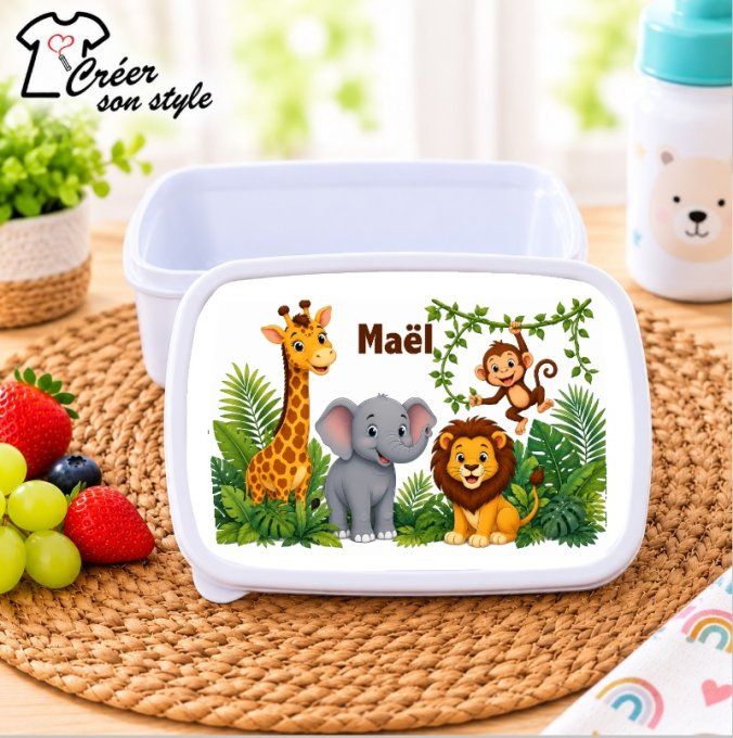 Boite à goûter "jungle"