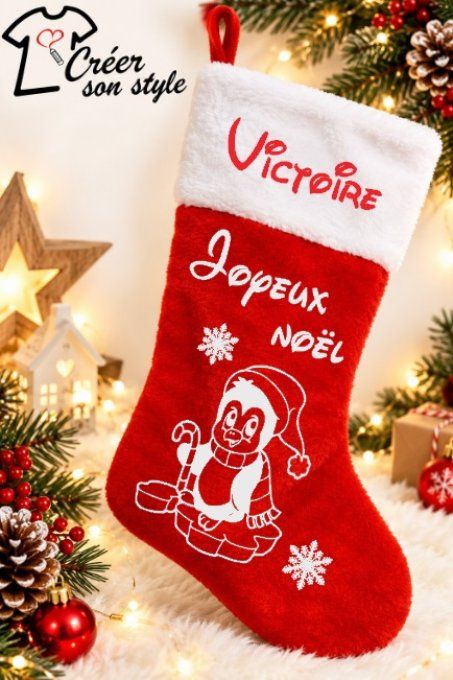 Botte velours "pingouin"