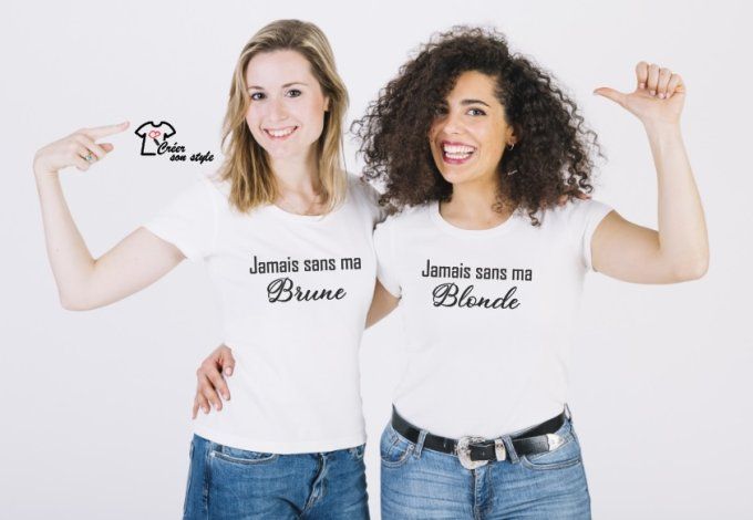 Duo "jamais sans ma blonde-jamais sans ma brune"