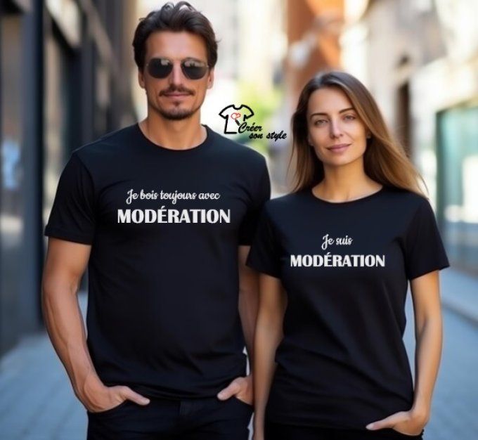 Duo "Je bois toujours avec modération - je suis modération"