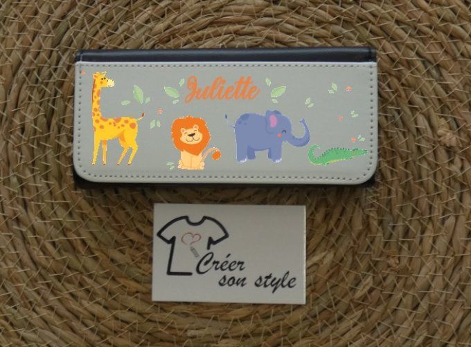 Etui lunette "animaux de la jungle"