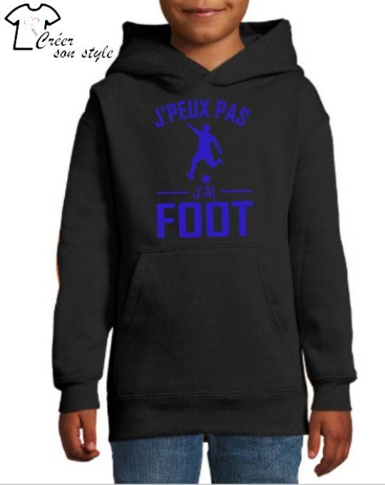 Sweat-shirt enfant "j'peux pas j'ai foot"