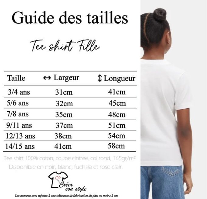 Tee shirt fille "luna studio 19"