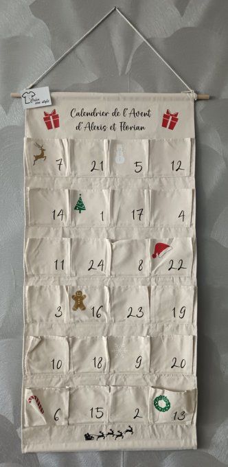 Calendrier de l'avent à suspendre "calendrier de l'avent de..." 