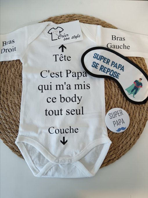 Coffret cadeau "kit de survie d'un futur papa"