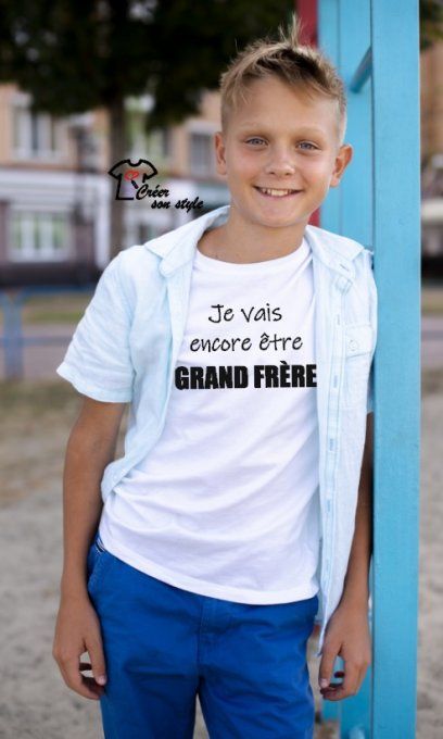 tee shirt "je vais encore être grand frère" 