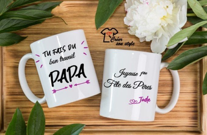 Mug "joyeuse 1ère fête des pères" 