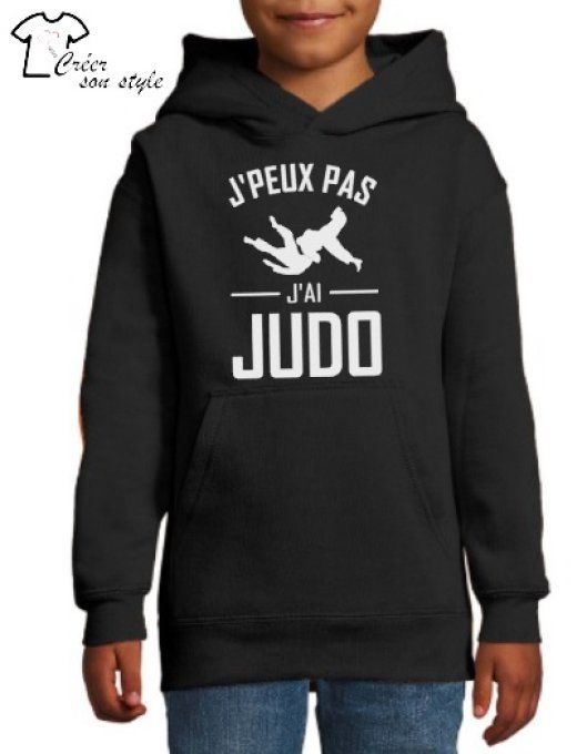 Sweat-shirt enfant "j'peux pas j'ai judo"