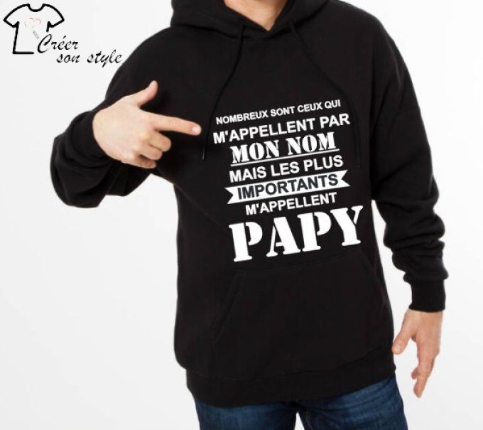 Sweat-shirt homme "M'appellent Papy"