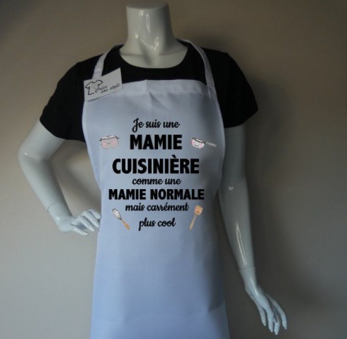 Tablier de cuisine, Je suis une super Mamie