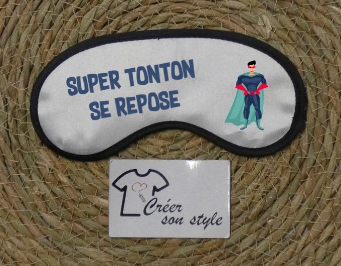 Masque de nuit "super tonton se repose" 