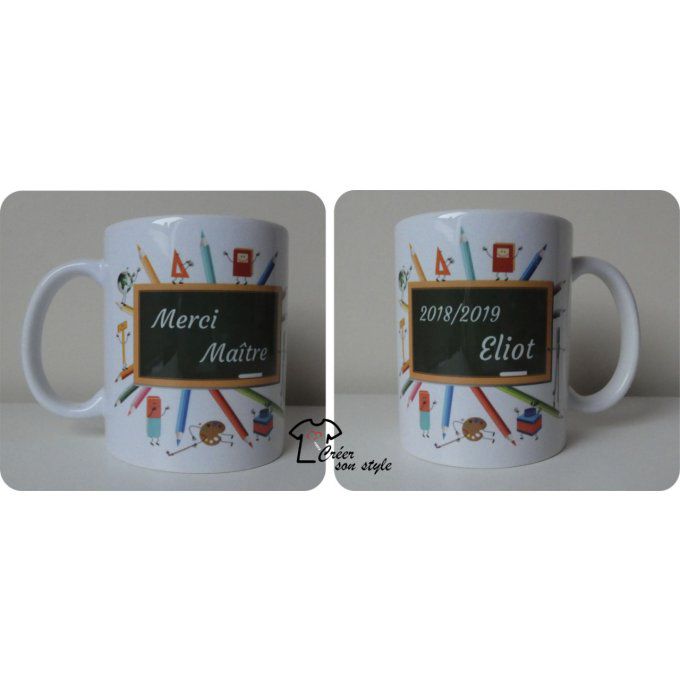 Mug "merci maître(sse)" (tableau)