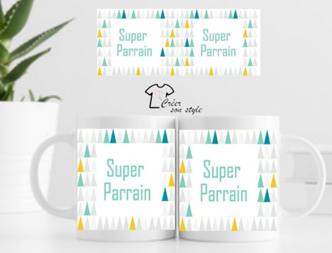 Mug "super parrain" 