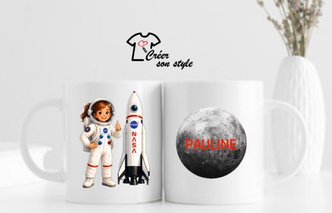 Mug "astronaute - fille"