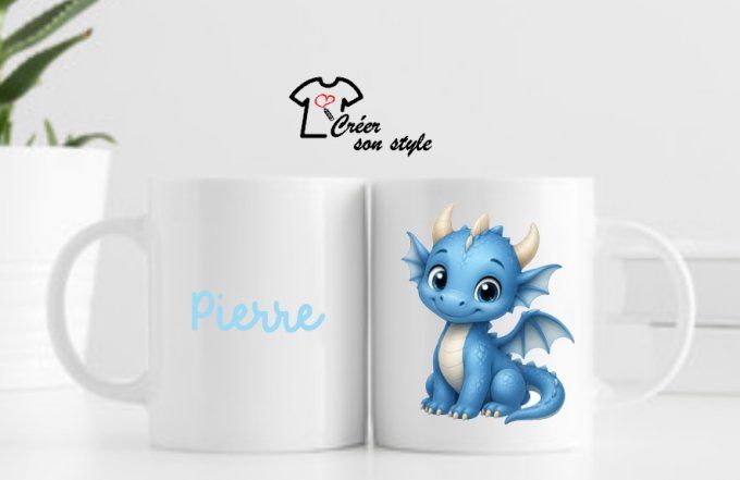 Mug "dragon - bleu"