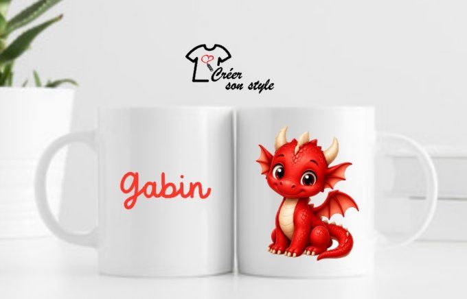 Mug "dragon - rouge"