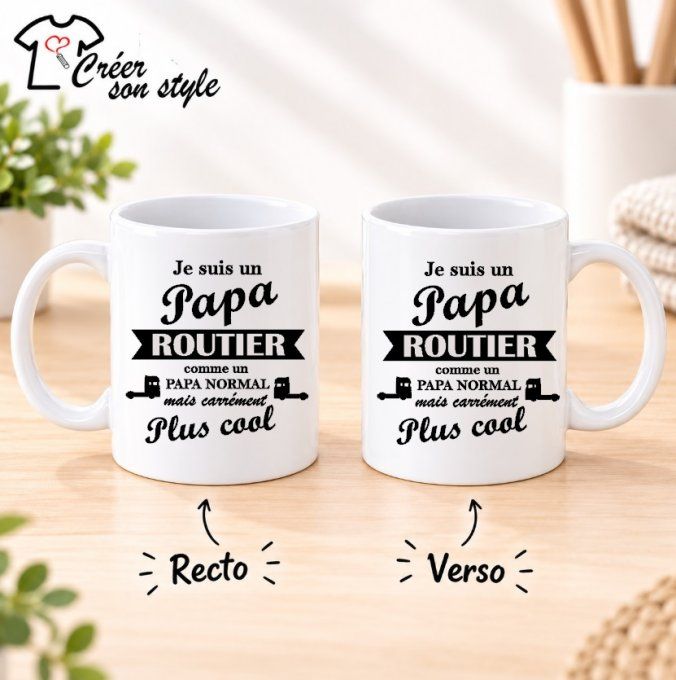 Mug "je suis un papa routier"
