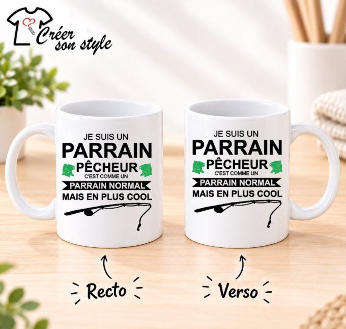 Mug "je suis un parrain pêcheur"