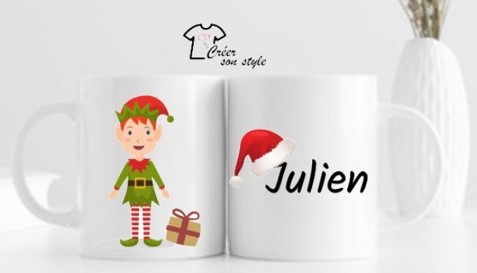 Mug "lutin + prénom"  