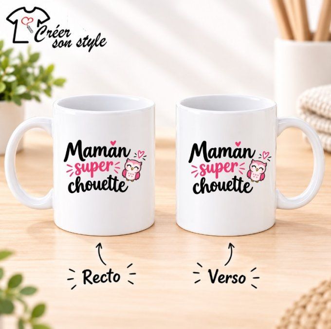 Mug "maman super chouette"