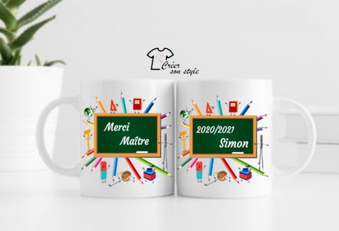 Mug "merci maître(sse)" (tableau)