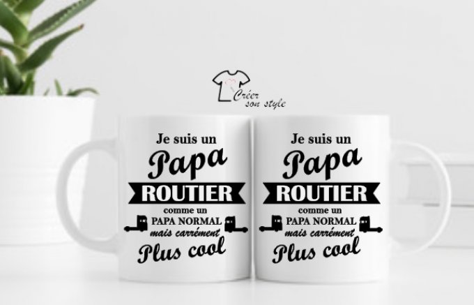 Mug "je suis un papa routier"