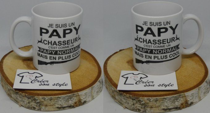 mug "je suis un papy chasseur"