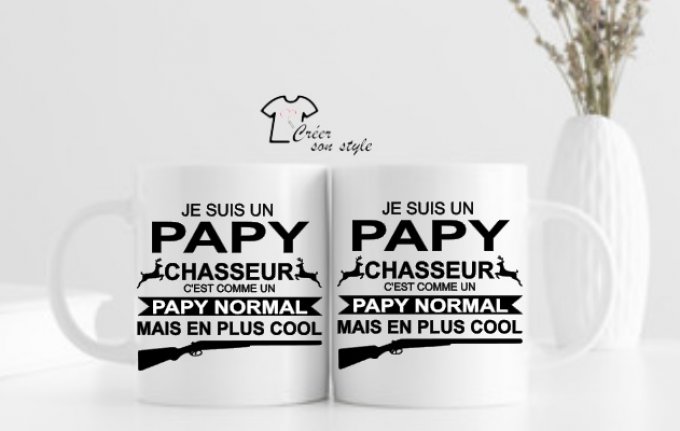 mug "je suis un papy chasseur"