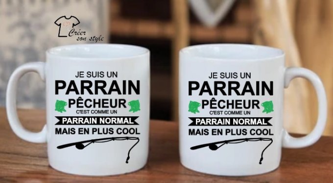 Mug "je suis un parrain pêcheur"