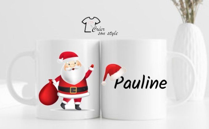 Mug "père noël + prénom"   