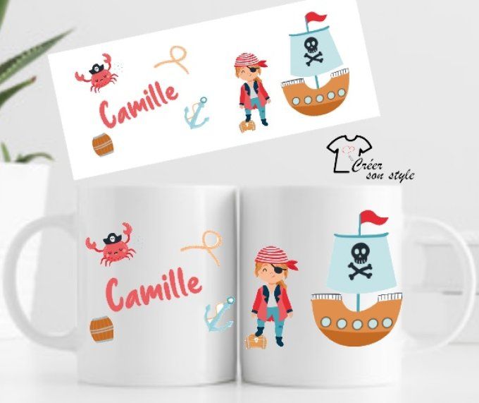 Mug "pirate - fille"