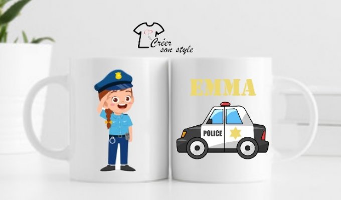 Mug "policière"