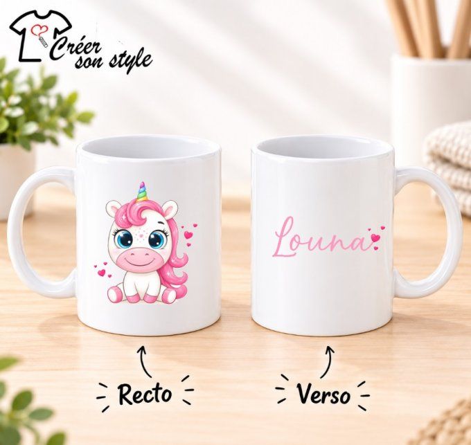 Mug "bébé licorne"