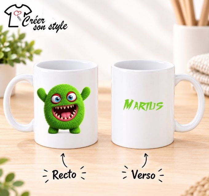 Mug "monstre vert"