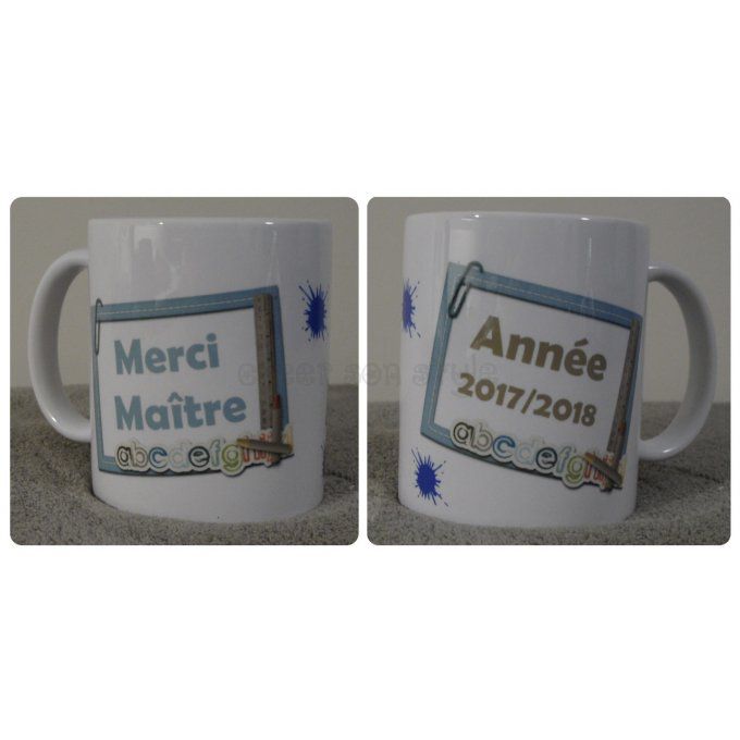 Mug "merci maître(sse)" (cadre)