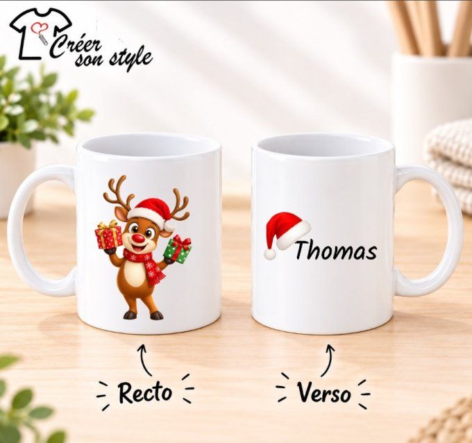 Mug "renne + prénom"    