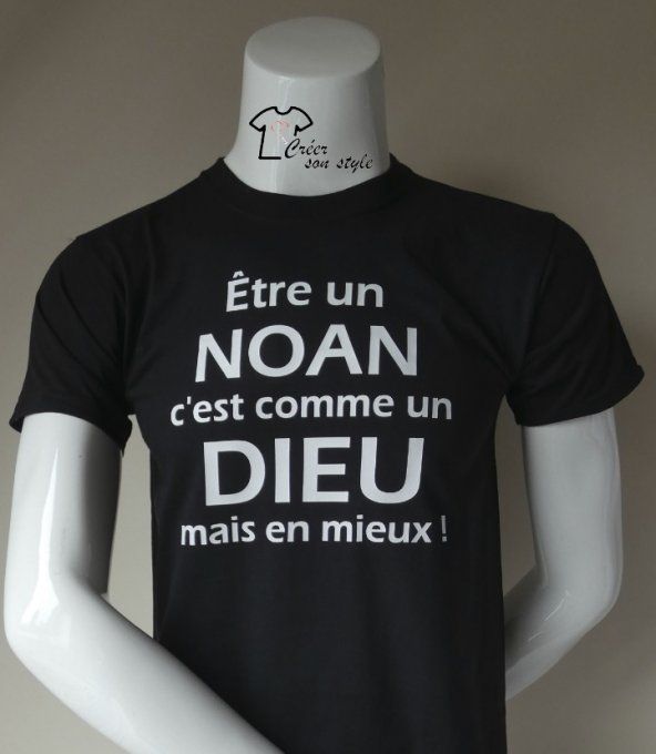 tee shirt homme "être un ... c'est comme dieu mais en mieux"