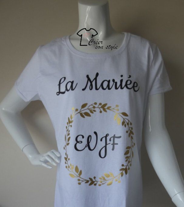 Tee shirt femme "la mariée EVJF"