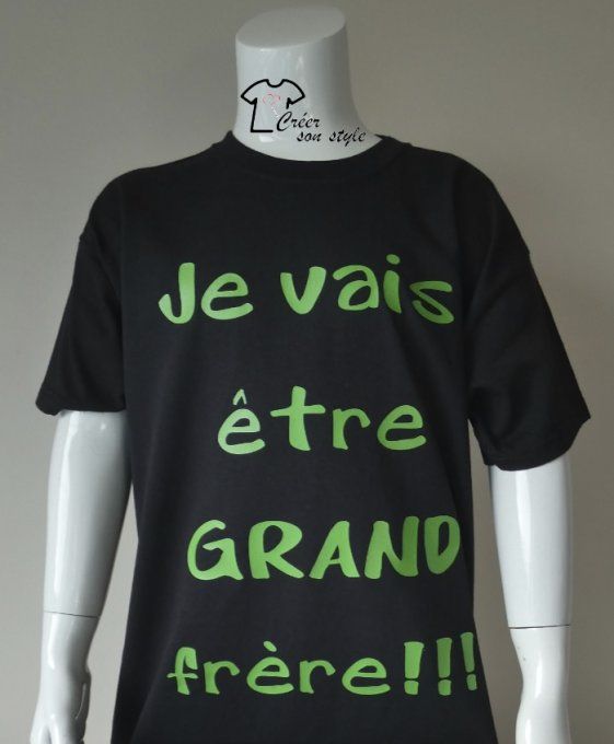 tee shirt "Je vais être grand frère"