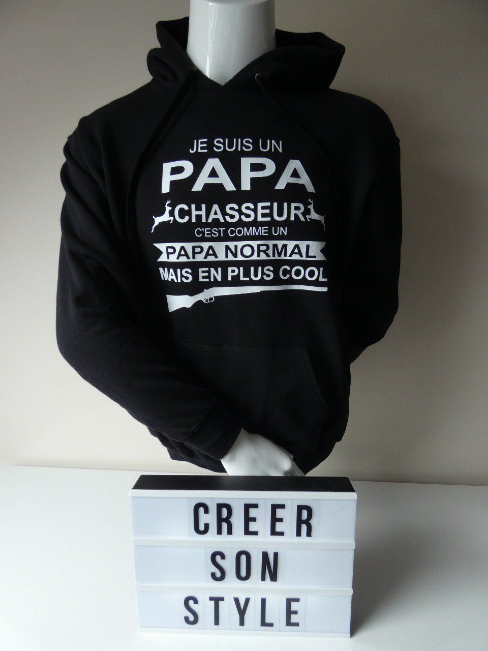 Sweat-shirt "Je suis un papa chasseur"